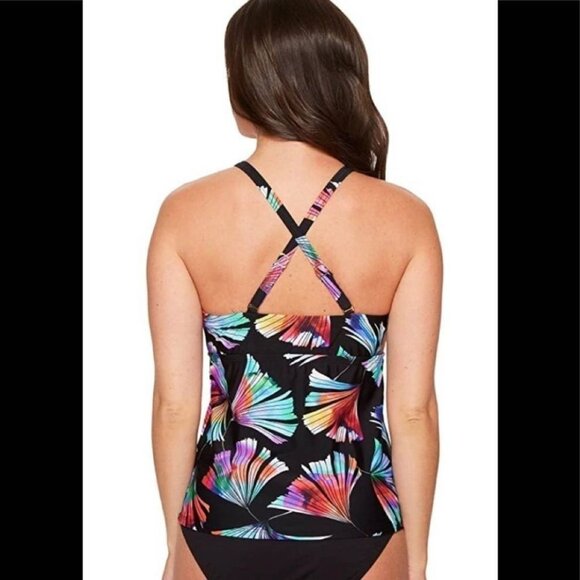 La Blanca Women's Multi Deliux Multi Tan Tankini - 8 - Picture 8 of 8